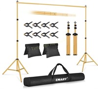 Emart Backdrop Stand - Gold - 10x7Ft