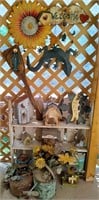 J - MIXED LOT OF FIGURINES & WALL DECOR (Y7)