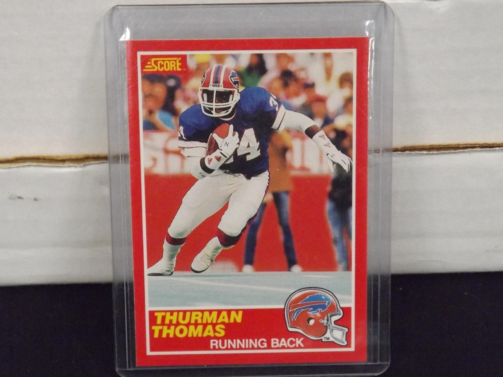 1989 SCORE THURMAN THOMAS ROOKIE CARD