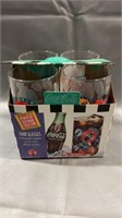 Coca-Cola pack of 4 glasses