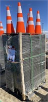 (BF) New 250 Steelman PVC Safety Traffic Cones