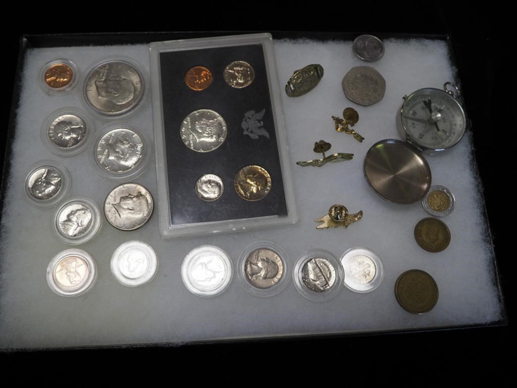 1968 U.S. coins proof set, other U.S. coins