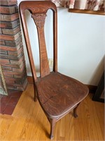 CARVED WOOD CHAIR