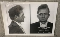 Print of Johnny Cash Mugshot 1966