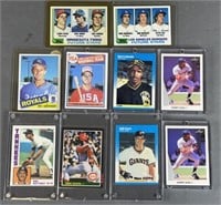 10pc 1980s-90s Baseball Star Player Rookie Cards