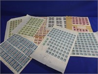 Sheets Of Used Stamps