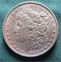 1902 U.S. MORGAN SILVER DOLLAR COIN