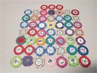 51 Foreign & Domestic Casino Chips