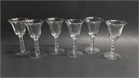 Lot of 8 Imperial Glass Candlewick 5.5in Wine