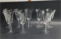 Lot of 8 Imperial Glass Candlewick 7 Water