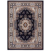 Premium Sakarya Navy Blue 8 ft. X 10 ft. Rug