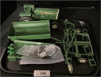 1850 Oliver Toy Tractor W/Implements.
