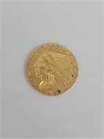 1912 Gold Five Dollar Indian Head Eagle.