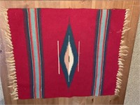 Small woven Native American mat