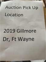 Auction Pick Up Location in Fort Wayne, IN