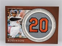 2012 Topps Retired Number PatchCard Frank Robinson