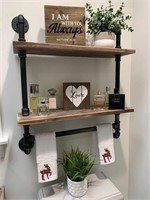 $106 Industrial Pipe Shelf Bathroom Shelves