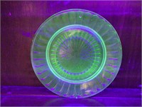 Uranium Glass Saucer