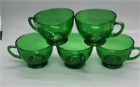 1940's Anchor Hocking Forest Green Set