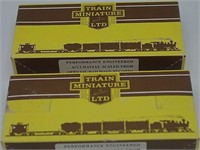 2 LTD TRAIN MINIATURE SNJ 40' STEEL BOX CAR TUSCAN