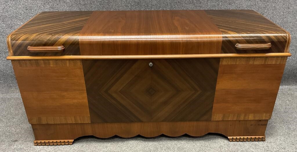 Mid-Century Lane Waterfall Cedar Chest