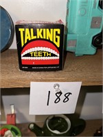 Vintage Talking Teeth with Key NOS Windup