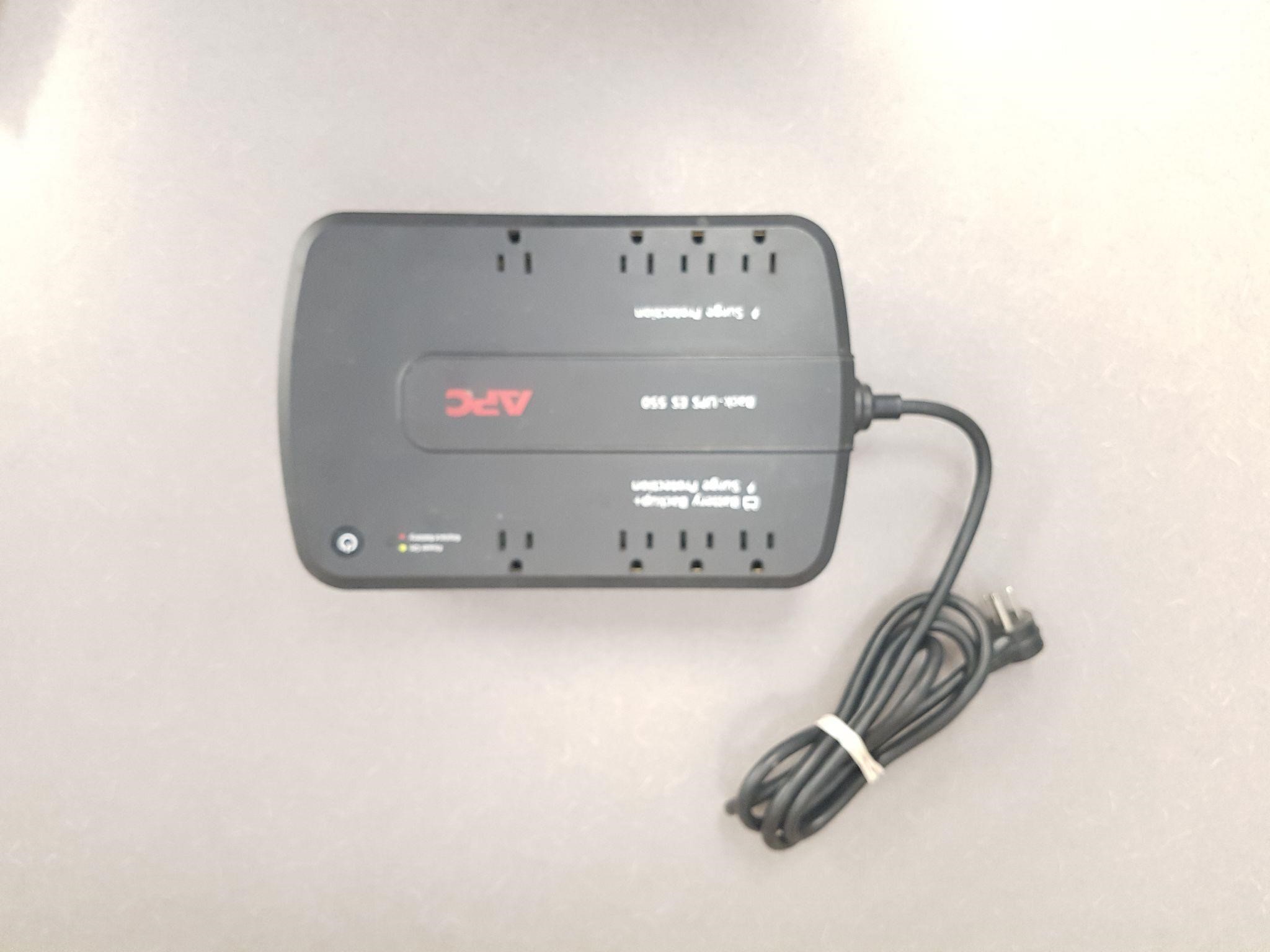 APC Back-UPS ES 550VA, 120V, 8 NEMA outlets