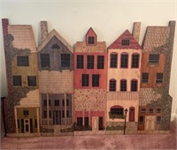 Decorative Painted Small Town Scene