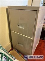 METAL 2-DRAWER FILING CABINET