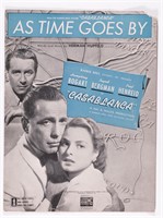 HUMPHREY BOGART CASABLANCA SHEET MUSIC