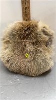 VINTAGE 10" FOX HAIR MUFF