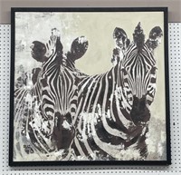 Glay. Zebras. Print on Canvas