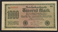 1922 GERMANY 1000 MARKS AU