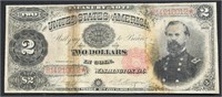 1891 2 $ TREASURY NOTE VG