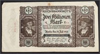 1923 GERMANYY 2 MILLION MARKS VF