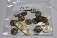 President Dollar, 21 coins