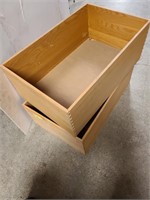 5 Wooden boxes, assorted  sizes
