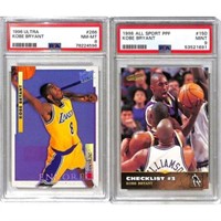 (2) 1996 Psa Graded Kobe Bryant Rookie Cards