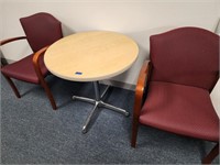 4 nice sitting chairs w/ nice small round table