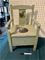 VINTAGE WOOD POTTY CHAIR