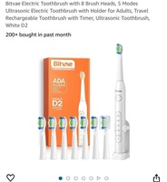 Bitvae Electric Toothbrush with 8 Brush Heads
