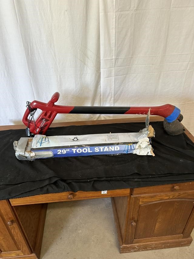 Tool stand and weed eater