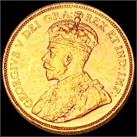 1912 $5 Canadian Gold Coin CHOICE BU