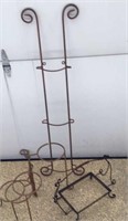 Lot of Wrought Iron holders