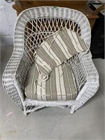 White Wicker Chair