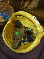 Resin Duck, Ceramic Basket & More