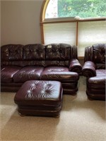 3 pc Leather livingroom set