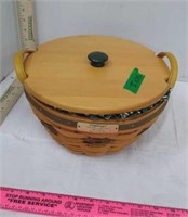 Longaberger 1999 Holiday Popcorn Basket
Liner,