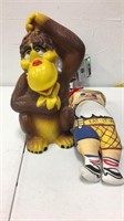 Monkey bank and ice cream doll vintage