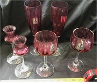 Pilgrim Purple Stemware